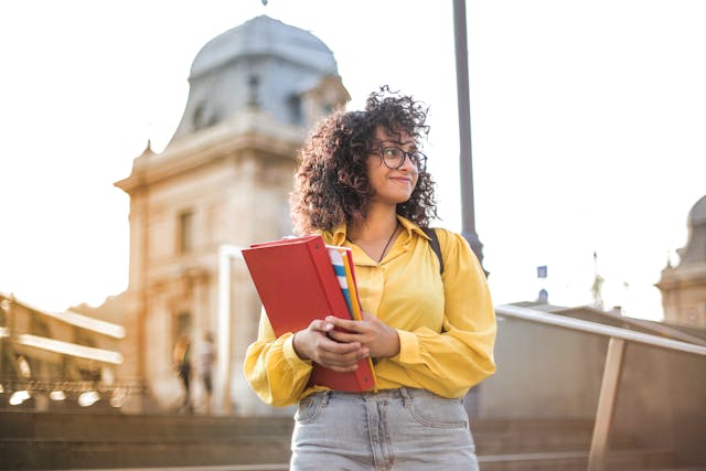 Female international student